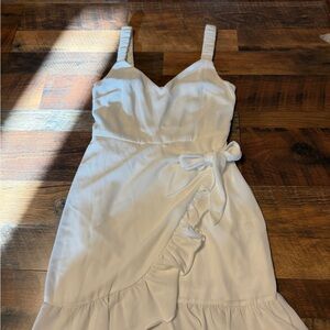 Altar'd State White Asymmetrical Dress